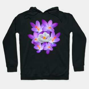 purple spring flower violet flowery floral Hoodie